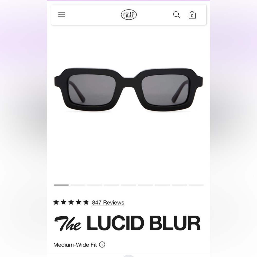 Crap Eyewear Lucid Blur Black Polarized Sunglasses